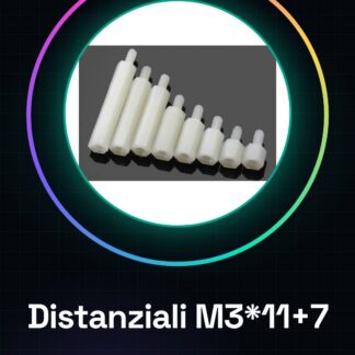 10 Pezzi Distanziali M3*11+7