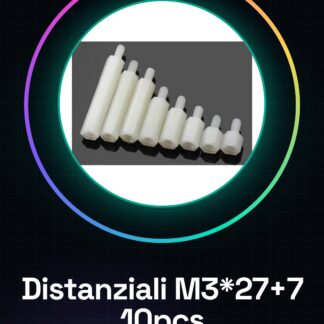 10 Pezzi Distanziali M3*27+7