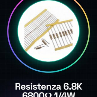 50 Pezzi Resistenza 6.8K ohm 6800 ohm 1/4w 1/4 w 5%