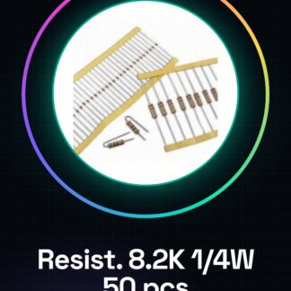 50 Pezzi Resistenza 8.2K ohm 8200 ohm 1/4w 1/4 w 5%