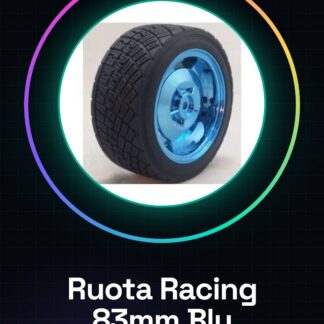 Roue de course 83MM diamètre bleue