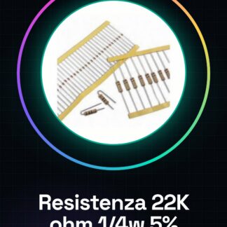 50 Pezzi Resistenza 22K ohm 22000 ohm 1/4w 1/4 w 5%