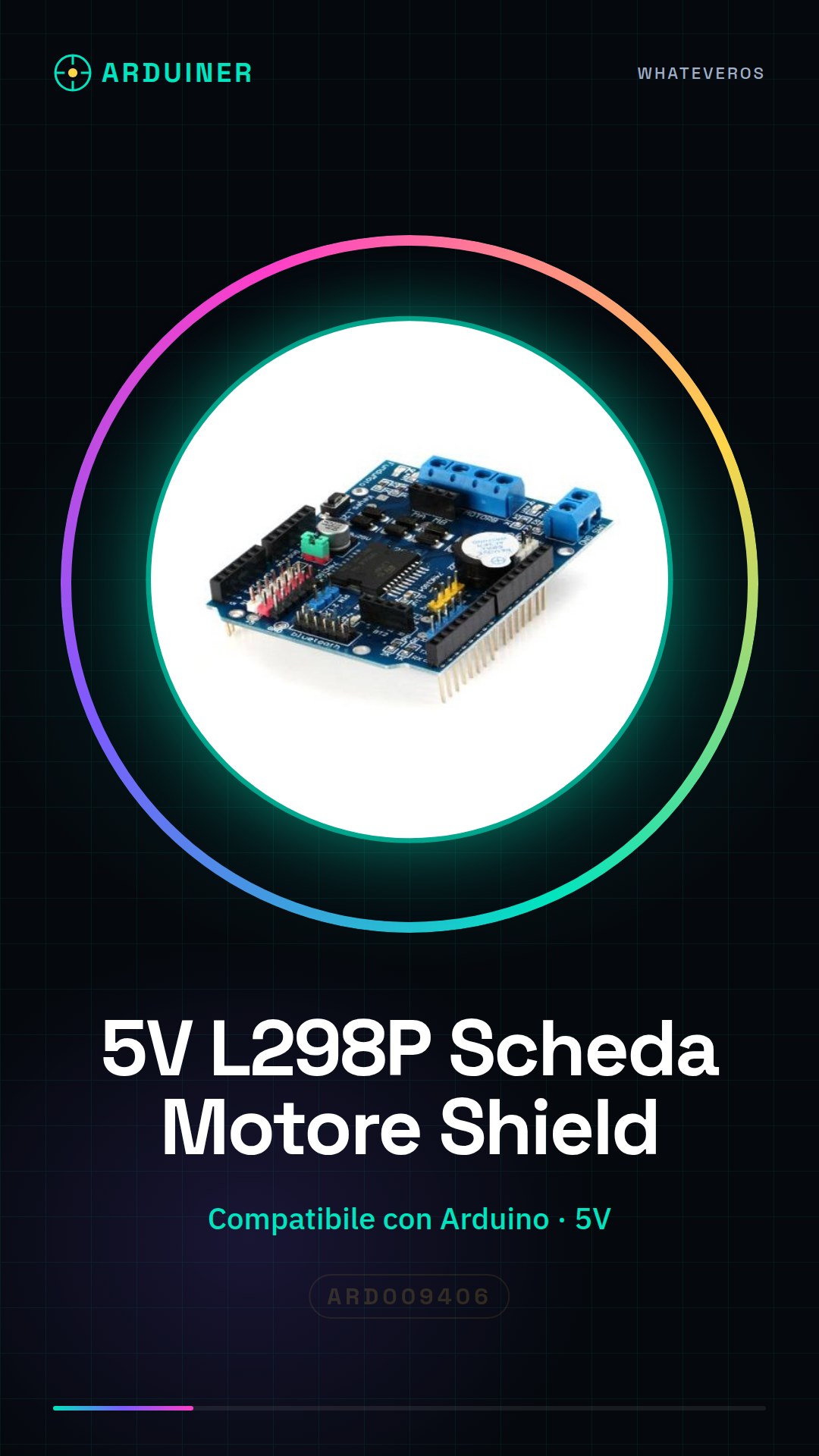 5V L298P Motor Shield for Arduino