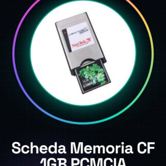 Scheda Memoria CF 1GB + PCMCIA Adattatore per Macchine CNC CF1GB