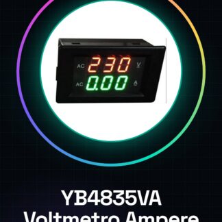 YB4835VA 500V 200A Voltmetro Amperometro Digitale Display Doppio Led Verde e Rosso