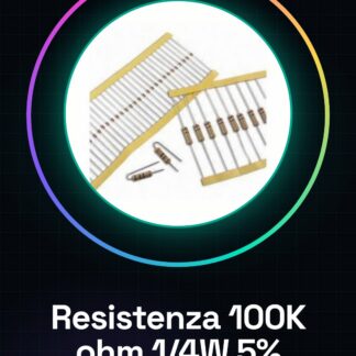 50 Pezzi Resistenza 100K ohm 100000 ohm 1/4w 1/4 w 5%