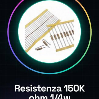50 Pezzi Resistenza 150K ohm 150000 ohm 1/4w 1/4 w 5%