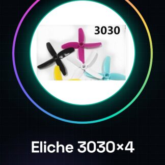 Hélices 3030x4 – 2 Pièces CW + 2 Pièces CCW (Blanc et Noir)