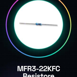 50 Pezzi MFR3-22KFC Resistore Foro Passante, Serie MFR, 22 kohm, 400 mW, ± 1%, 200 V, Conduttori Assiali 22K ohm 0.5W