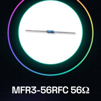 50 Pezzi MFR3-56RFC  Resistore Foro Passante, Serie MFR, 56 ohm, 400 mW, ± 1%, 200 V, Conduttori Assiali 56R 0.5W