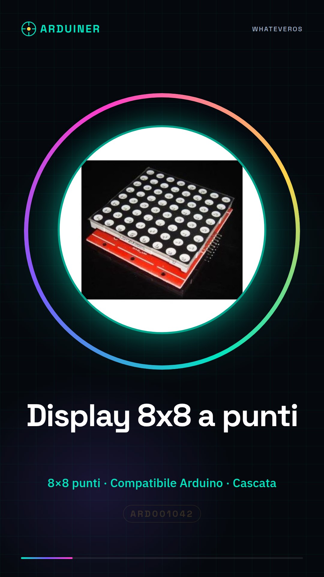 Kit module d'affichage matrice de points 8X8, peut être contrôlé en cascade de manière arbitraire compatible avec Arduino