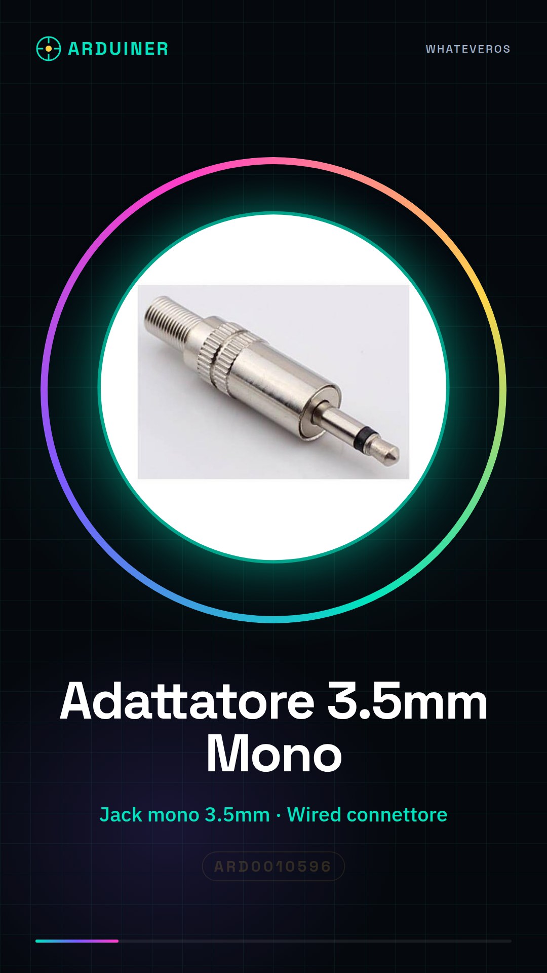 3.5mm Mono Headphone Jack Adapter