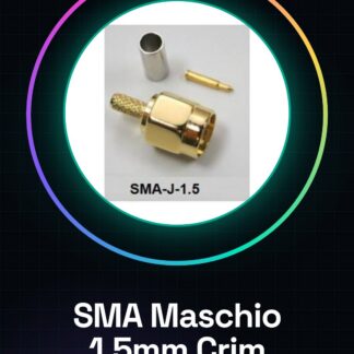 2 Pezzi SMA - Maschio foro 1.5mm connettore a crimpare