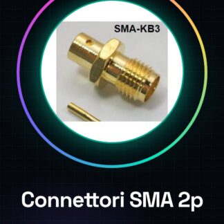2 Pezzi SMA - Femmina foro 3.0mm connettore a saldare