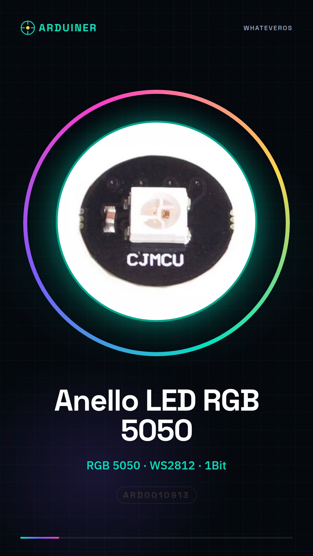 Anneau LED RGB 1Bit WS2812 5050