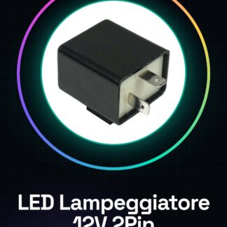 12 V 2 Pin LED LAMPEGGIATORE RELÈ Motocicletta Turn Segnale Indicatore