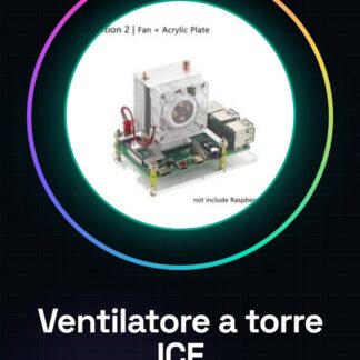 Ventilatore a torre Heatpipe + piastra in acrilico / Raspberry Pi 4 Ventilatore di raffreddamento a torre ICE Ventilatore a LED