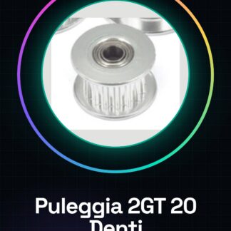 2GT 20 denti puleggia per cinghia 6mm Perlin passivo puleggia folle foro ruota 5mm