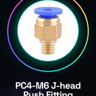 2 Pezzi PC4-M6 J-head Push Fitting