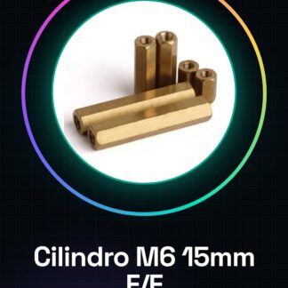 2 Pezzi M6 * Cilindro esagonale in ottone da 15 mm Femmina / Femmina