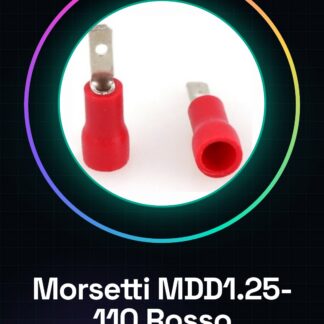 100 Pezzi Rosso maschio a crimpare MDD1.25-110