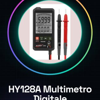 HY128A multimètre numérique intelligent / valeur réelle haute précision / écran grand et mince (écran noir/blanc)
