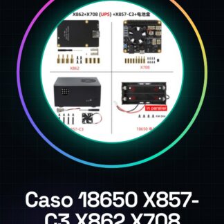 X857-C3 + X862 + X708 18650 Caso di BAATIERY