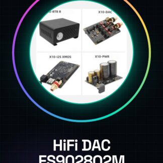 Tarjeta de sonido HiFi DAC xmos ES9028Q2M Amp X10 para Raspberry Pi