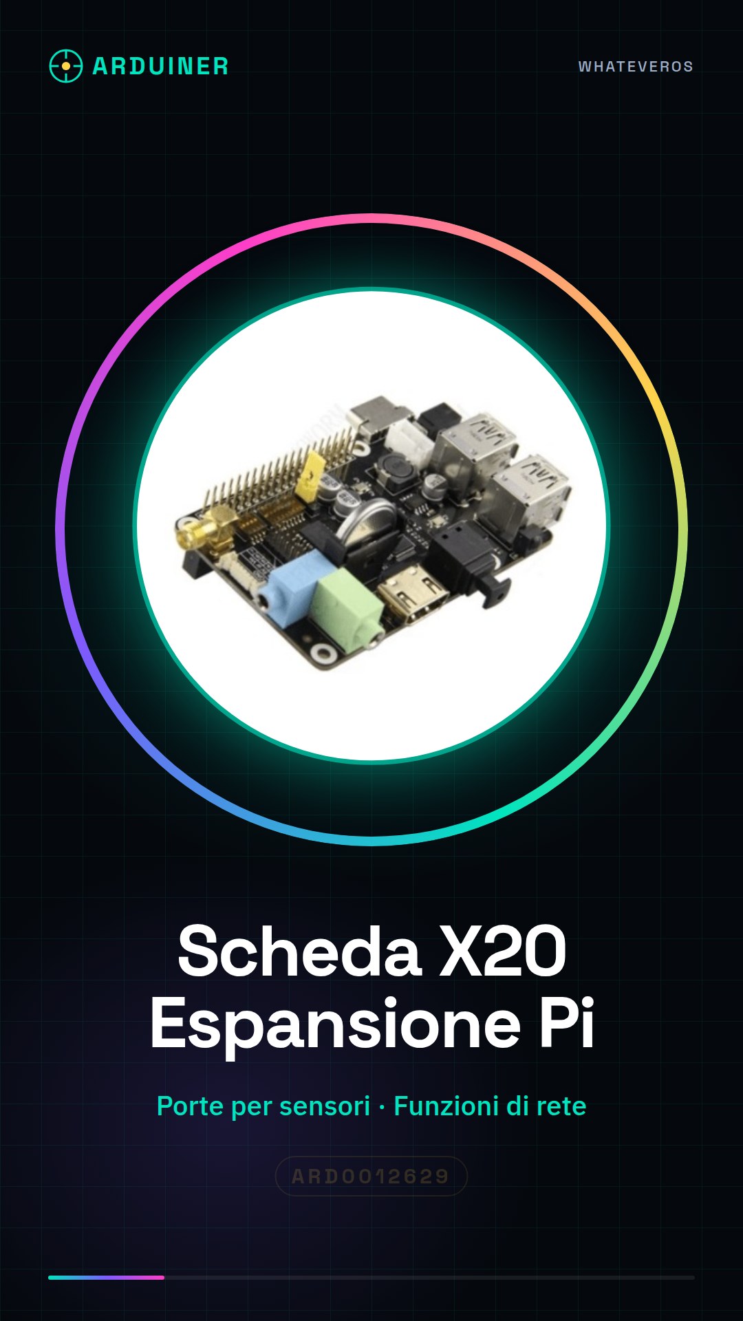 Tarjeta de expansión completa multifunción para Raspberry Pi X20