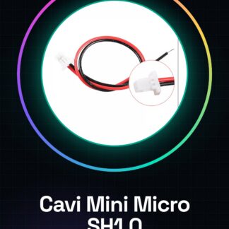 2 pezzi Cavi Mini Micro SH1.0 2 pin JST da 100 mm estremità singola