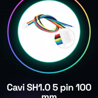 2 pezzi Cavi Mini Micro SH1.0 5 pin JST da 100 mm estremità singola