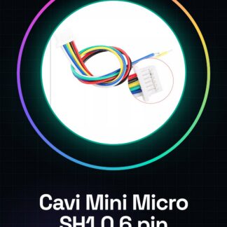 2 pezzi Cavi Mini Micro SH1.0 6 pin JST da 100 mm estremità singola