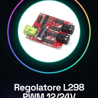 12/24V/7A 160W L298 PWM Regolatore di velocità Doppio modulo di azionamento del motore DC Grado industriale