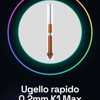 Ugello a cambio rapido Mis. 0.2mm Per Stampante K1 Max