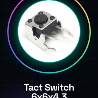 10 pezzi 6*6*4.3 Tact Switch/Orizzontale con staffa Tact Switch