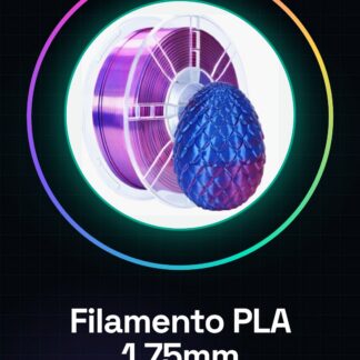 Filamento PLA 1.75mm 1kg – Bicolore Rosso/Blu – Alta Qualità per Stampanti 3D