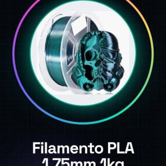 Filamento PLA 1.75mm 1kg – Bicolore Nero/Verde – Alta Qualità per Stampanti 3D