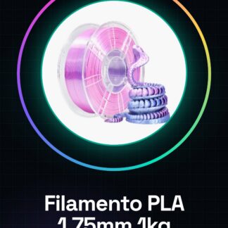 Filament PLA 1.75mm 1kg – Bicolore Violet/Métal – Haute Qualité pour Imprimantes 3D