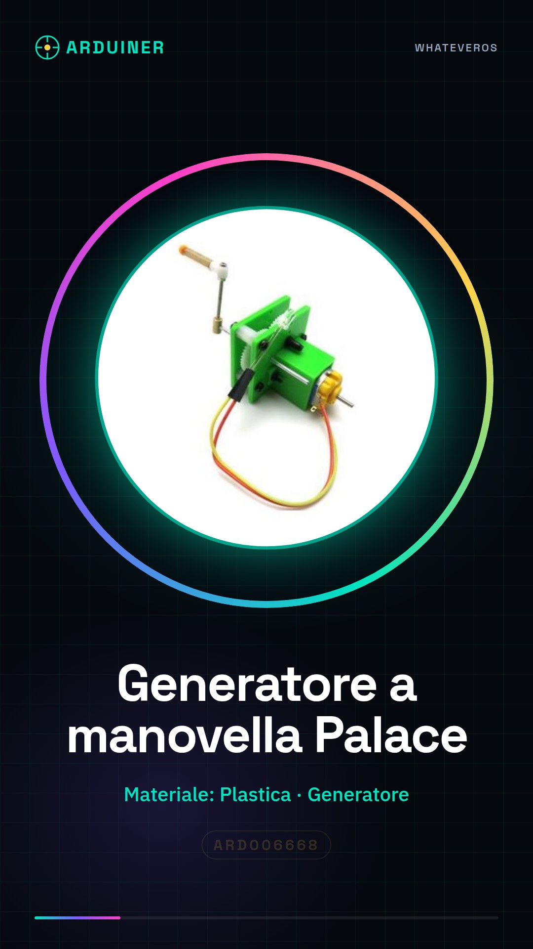 Générateur manivelle Palace matériaux pédagogiques science gadgets technologie petite production bricolage