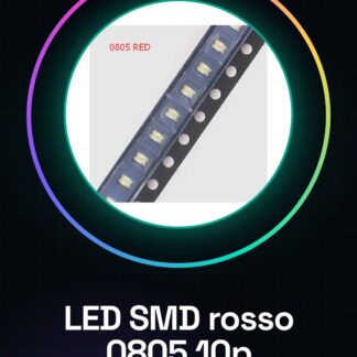 10 Pezzi 0805 LED SMD rosso, diodo LED a emissione di luce rosso, 3K / bobina