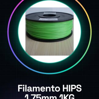 Filamento HIPS 1.75mm 1KG Verde Chiaro HIGH QUALITY GARANTITA SU MAKERBOT, MULTIMAKER, ULTIMAKER, REPRAP, PRUSA