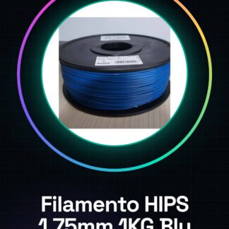 Filamento HIPS 1.75mm 1KG Blu GARANTITA SU MAKERBOT DI ALTA QUALITÀ, MULTIMAKER, ULTIMAKER, REPRAP, PRUSA