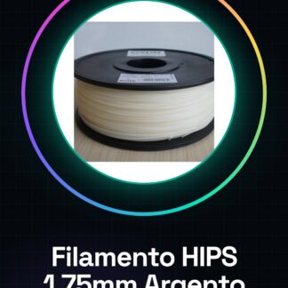 HIPS Filamento 1.75mm 1KG Argento GARANTIDO DE ALTA CALIDAD PARA MAKERBOT, MULTIMAKER, ULTIMAKER, REPRAP, PRUSA