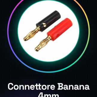 2 Pezzi Connettore Banana 4MM terminali per diffusori audio casse