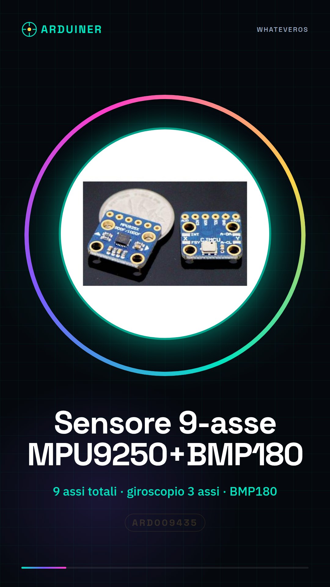CJMCU-10DOF 9-Axis Digital Gyroscope MPU9250 + BMP180 Barometric Altitude Sensor