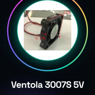 Ventola Raffreddamento DC 5V 0.15A 30x7mm 2 Fili, 7 Pale 3007S