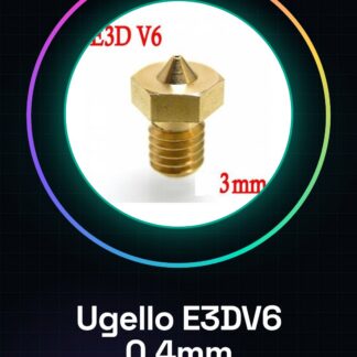 Ugello Estrusore in Ottone 0.4mm E3DV6 per Filamenti da 3.00mm 3D per Stampante 3D