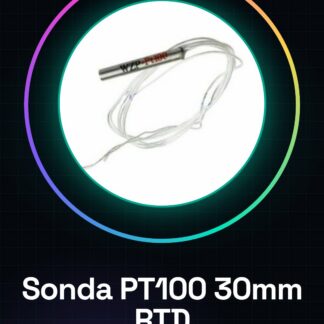 Sonda Temperatura PT100 3 * 30mm RTD in acciao Nucleo Platino WZP con Filo 100cm