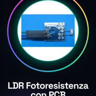 Sensore Fotoresistenza LDR fotosensore con piccolo PCB e cavi dupont 20cm