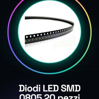 20 Pezzi Diodi Led SMD 0805 Bianco Alta Luminosità